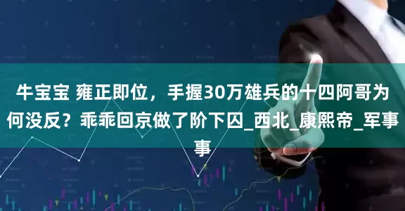 牛宝宝 雍正即位，手握30万雄兵的十四阿哥为何没反？乖乖回京做了阶下囚_西北_康熙帝_军事